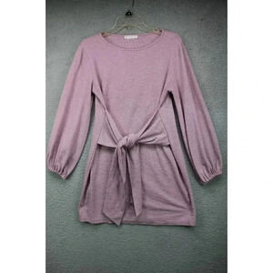 R. Vivimos Women's Long Puff Sleeves Dress-Size Large(12-14)-Front Ties